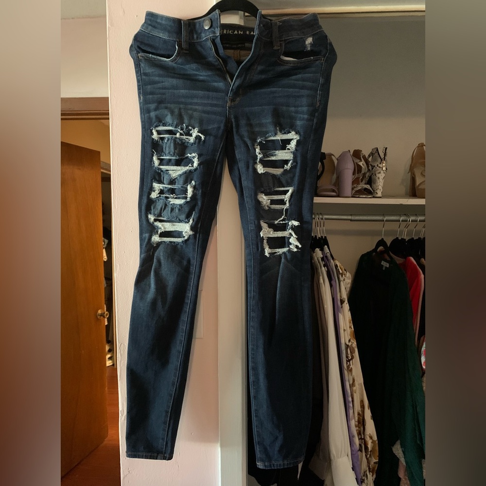 American Eagle Skinny Distressed Jeggings